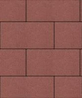 Тротуарная плитка Прямоугольник 600х300х80 мм, гранит, красный