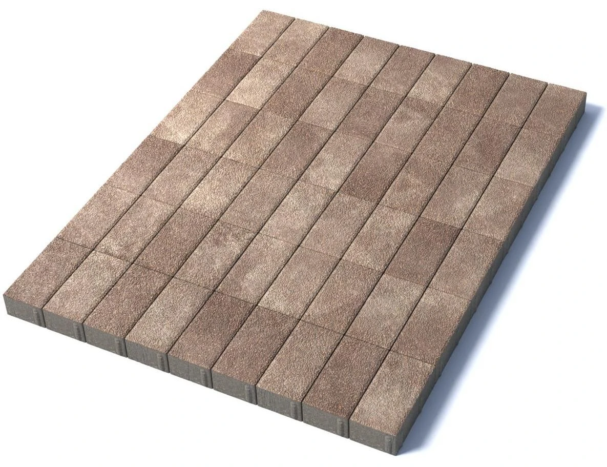 Тротуарная плитка Прямоугольник 200х100х60 мм, гранит, Хаски