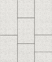 Тротуарная плитка Трио, 60 мм, мрамор, белый