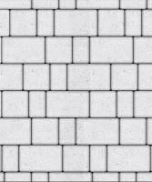 Тротуарная плитка Старый город, 60 мм, мрамор, белый