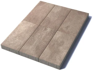 Тротуарная плитка Прямоугольник 600х300х80 мм, гранит, Хаски