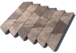 Тротуарная плитка Трапеция, 80 мм, Хаски