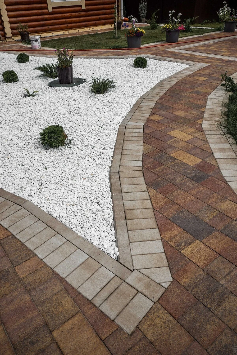 Брусчатка Старый город Осень в частном доме