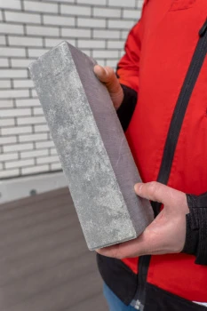 Облицовочный порядовочный вибропрессованный кирпич, Шунгит