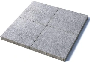 Тротуарная плитка Квадрат 500х500х60 мм, гранит, белый