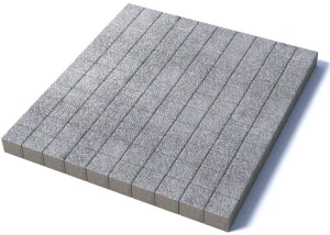 Тротуарная плитка Квадрат 100х100х80 мм, гранит, белый