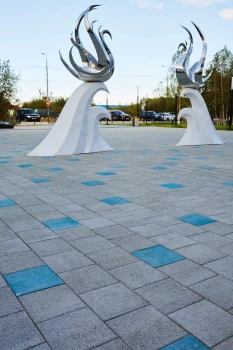 Купите квадратную тротуарную плитку от производителя «Поревит»