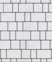 Тротуарная плитка Старый город, 60 мм, мрамор, белый