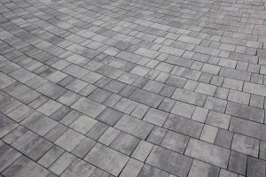 Тротуарная плитка Б.1.Фсм.6 гладкий листопад (черный, белый) - Антрацит