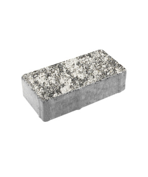 Купите тротуарную плитку Б.5.П.8 гладкий листопад (черный, белый) - Антрацит