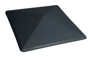 Колпак клинкерный для столбов забора 08 Полярная ночь, 445*445*90 мм