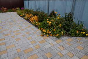 Тротуарная плитка Б.1.Фсм.6 гладкая желтая